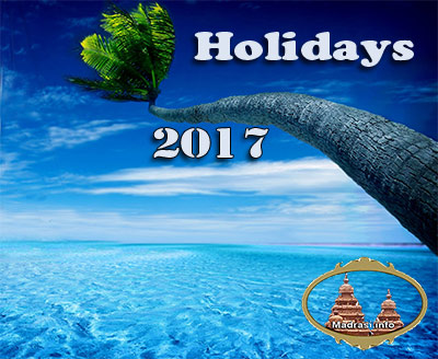 Tamil Nadu Government Holiday List 2017