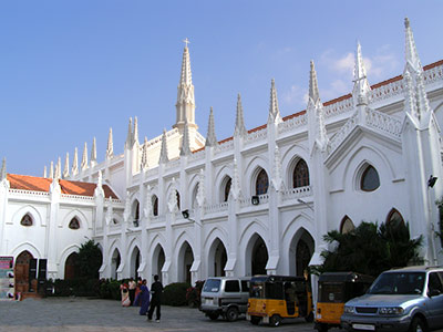 View of the San Thome Basilica as it is now